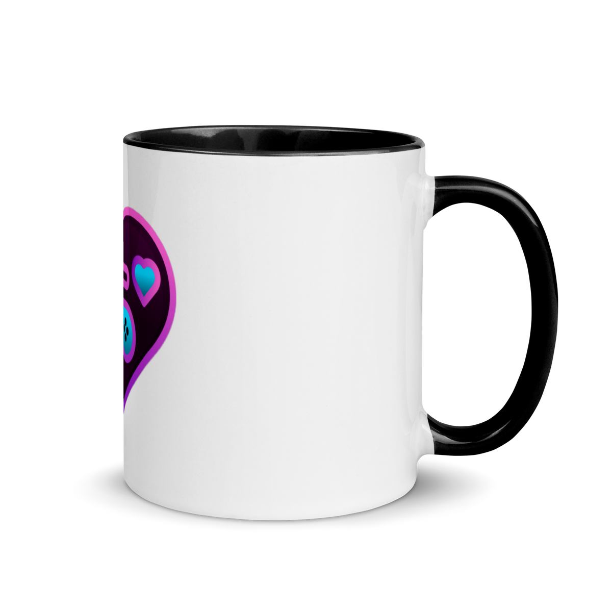 BigMasterpiece - Weiße Tasse mit gefärbter Innenseite