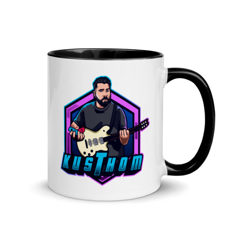KUSTHOM - Weiße Tasse mit gefärbter Innenseite