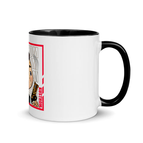 KUSTHOM - Weiße Tasse mit gefärbter Innenseite