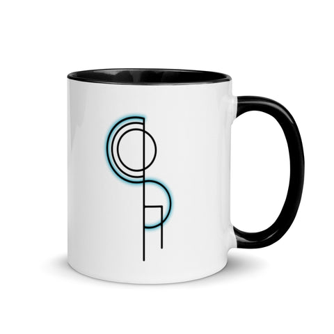 DerSocha - Weiße Tasse mit gefärbter Innenseite