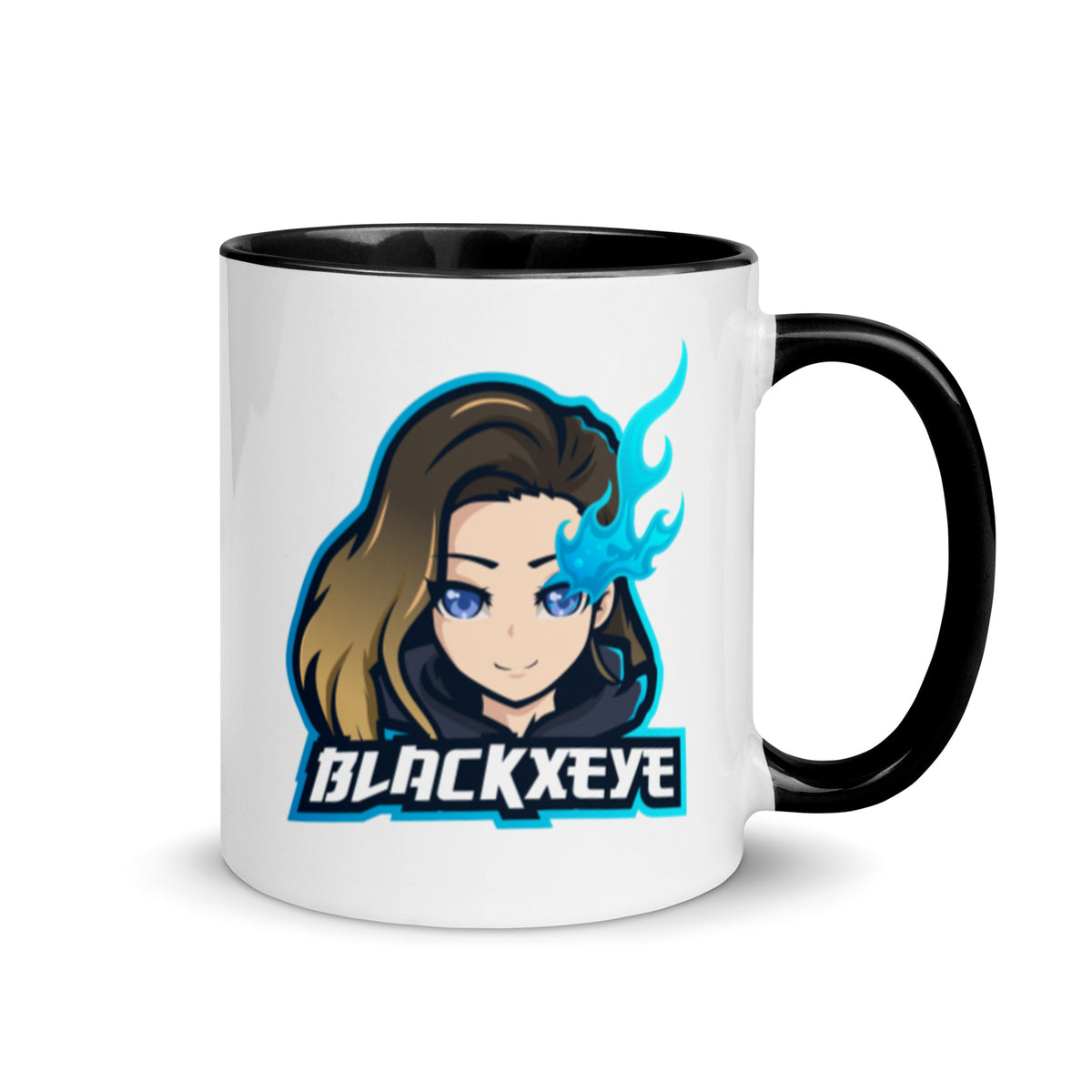 BlackxEye - Weiße Tasse mit gefärbter Innenseite