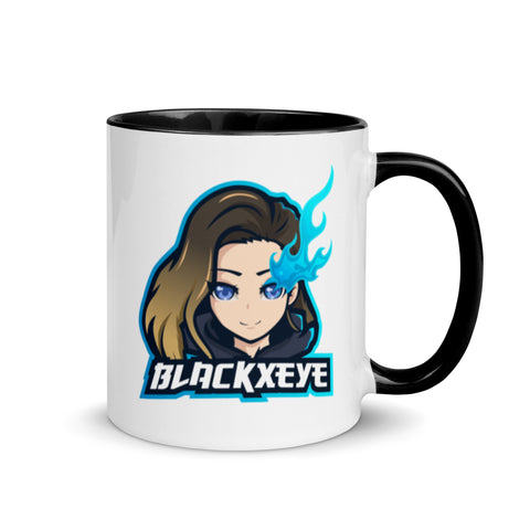 BlackxEye - Weiße Tasse mit gefärbter Innenseite