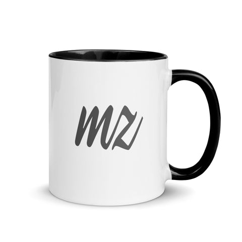 MisterZed83 - Weiße Tasse mit gefärbter Innenseite und Druck