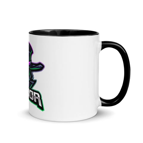 Major_TV_ - Weiße Tasse mit gefärbter Innenseite
