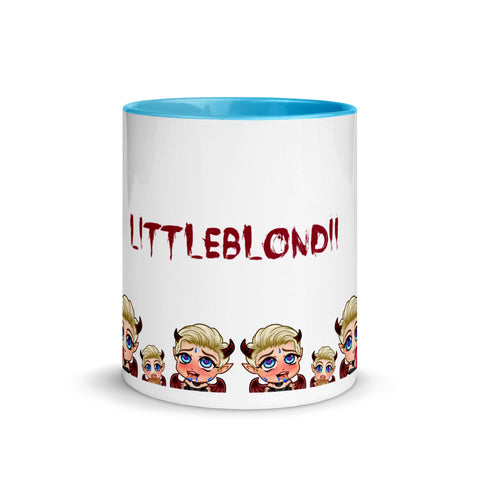 LittleBlondii - Weiße Tasse mit gefärbter Innenseite