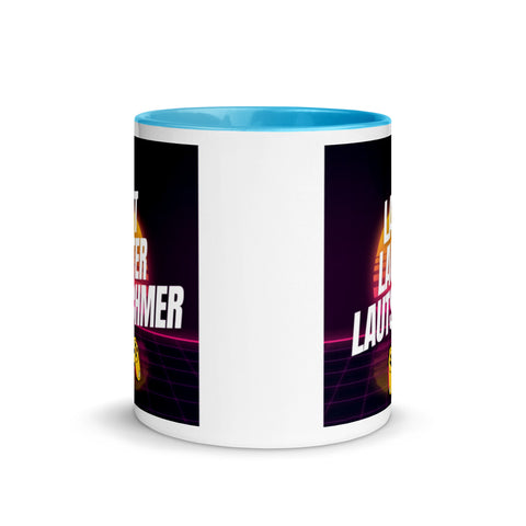 Lautschmer - Weiße Tasse mit gefärbter Innenseite und Druck