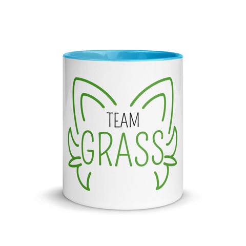For Gamers - Team-Grass-Tasse mit gefärbter Innenseite