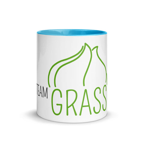 For Gamers - Team-Grass-Tasse mit gefärbter Innenseite