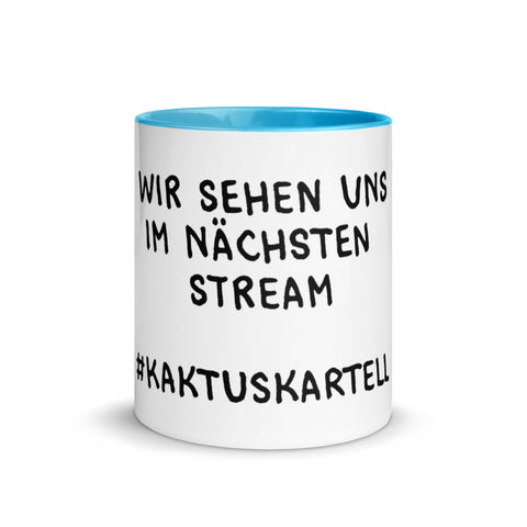 Elkantar1s - Weiße Tasse mit gefärbter Innenseite mit Druck