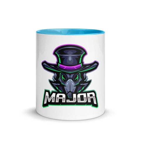Major_TV_ - Weiße Tasse mit gefärbter Innenseite