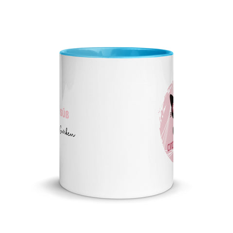 CinciNathie - Weiße Tasse mit gefärbter Innenseite