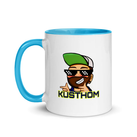 KUSTHOM - Weiße Tasse mit gefärbter Innenseite