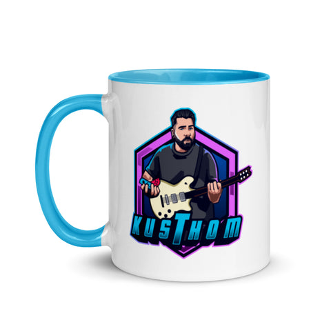 KUSTHOM - Weiße Tasse mit gefärbter Innenseite