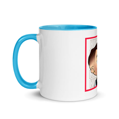 KUSTHOM - Weiße Tasse mit gefärbter Innenseite