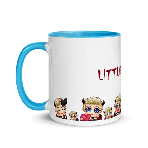 LittleBlondii - Weiße Tasse mit gefärbter Innenseite