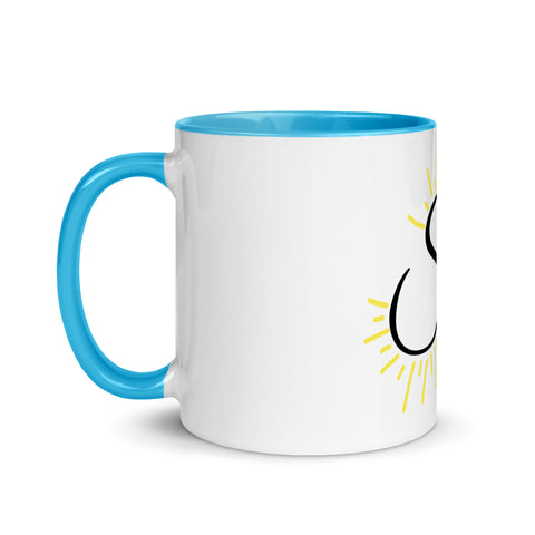 Sunshine_girl1 - Weiße Tasse mit gefärbter Innenseite