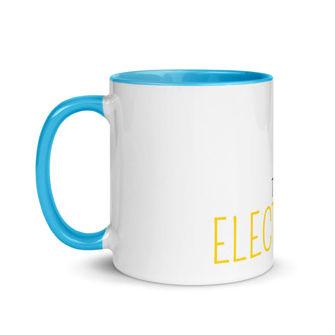 LuiTheDinosaur - Weiße Tasse mit gefärbter Innenseite und Druck