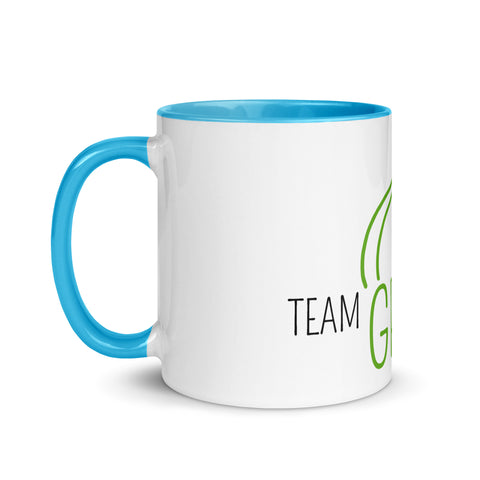 For Gamers - Team-Grass-Tasse mit gefärbter Innenseite