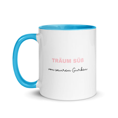 CinciNathie - Weiße Tasse mit gefärbter Innenseite