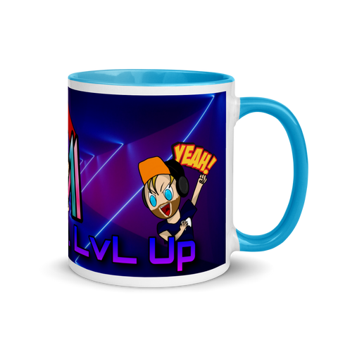 MrAndMrsLVLUp - Weiße Tasse mit gefärbter Innenseite