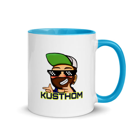 KUSTHOM - Weiße Tasse mit gefärbter Innenseite