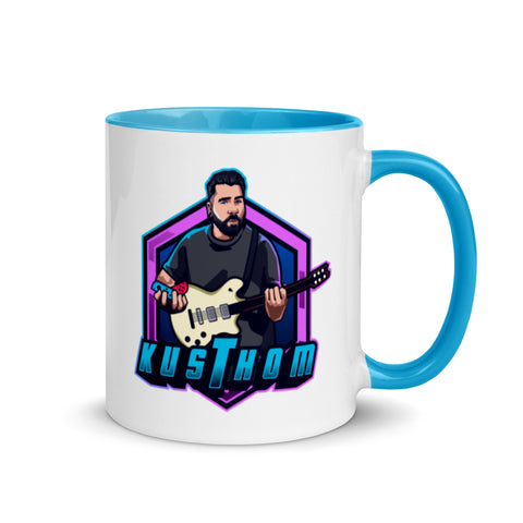 KUSTHOM - Weiße Tasse mit gefärbter Innenseite