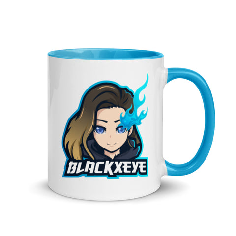 BlackxEye - Weiße Tasse mit gefärbter Innenseite