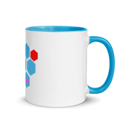 PitbullPitTv - Weiße Tasse mit gefärbter Innenseite