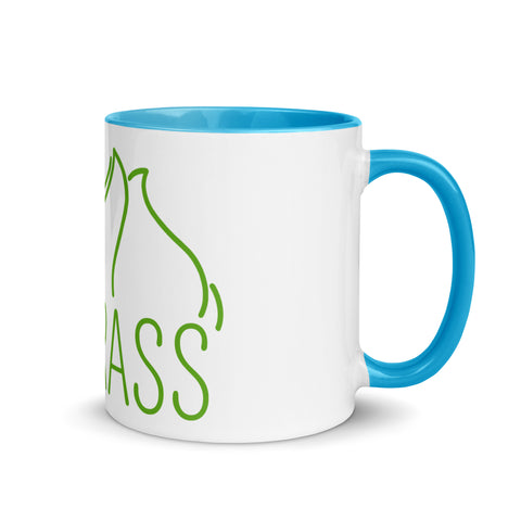 For Gamers - Team-Grass-Tasse mit gefärbter Innenseite