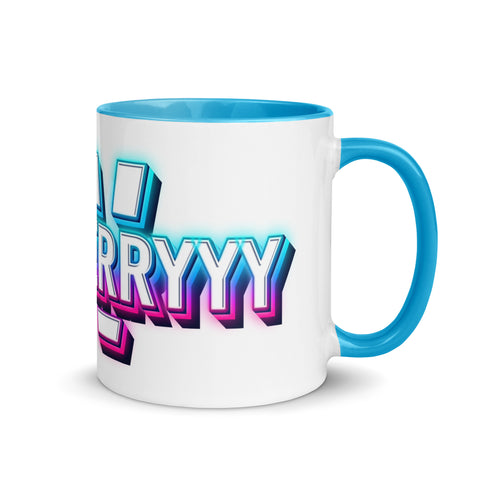 blueberryyy_tv - Weiße Tasse mit gefärbter Innenseite