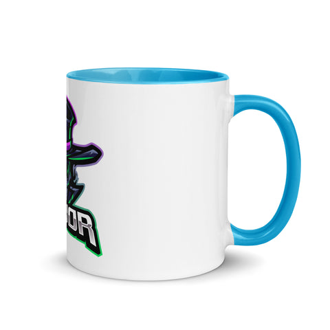 Major_TV_ - Weiße Tasse mit gefärbter Innenseite