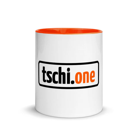 TschiOne - Weiße Tasse mit gefärbter Innenseite