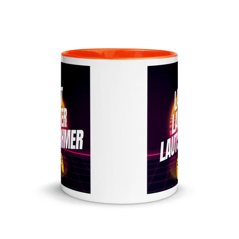 Lautschmer - Weiße Tasse mit gefärbter Innenseite und Druck