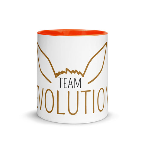 For Gamers - Team-Fire-Tasse mit gefärbter Innenseite