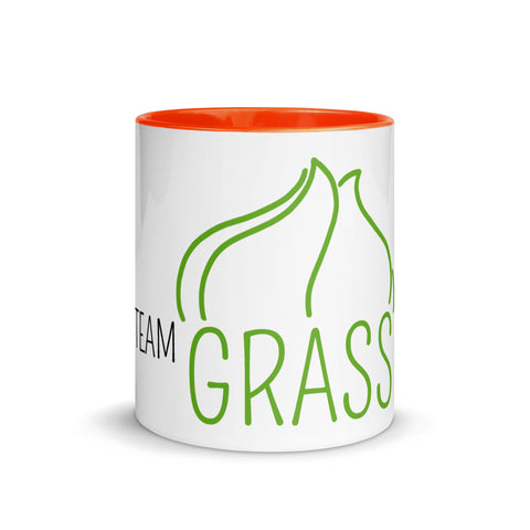 For Gamers - Team-Grass-Tasse mit gefärbter Innenseite