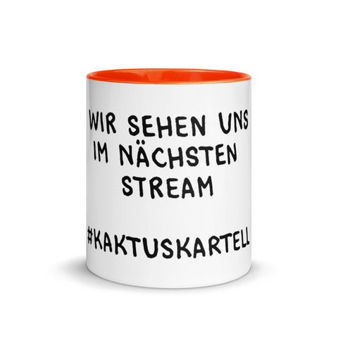 Elkantar1s - Weiße Tasse mit gefärbter Innenseite mit Druck