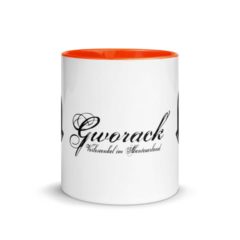 Gworack - Weiße Tasse mit gefärbter Innenseite