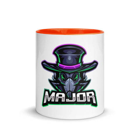 Major_TV_ - Weiße Tasse mit gefärbter Innenseite
