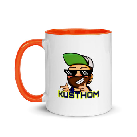 KUSTHOM - Weiße Tasse mit gefärbter Innenseite