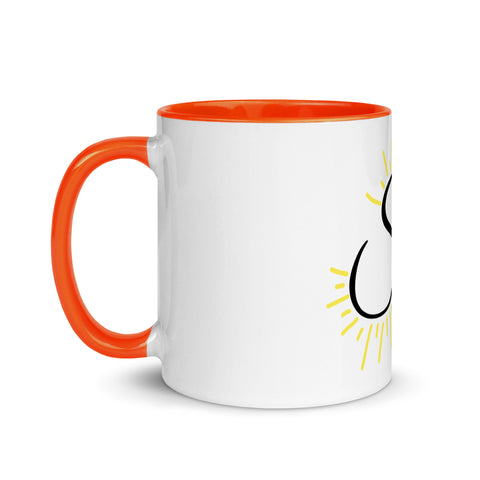 Sunshine_girl1 - Weiße Tasse mit gefärbter Innenseite