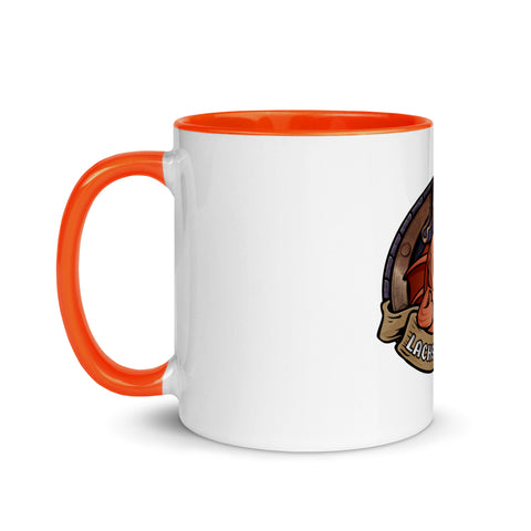 Lachsinator - Weiße Tasse mit gefärbter Innenseite