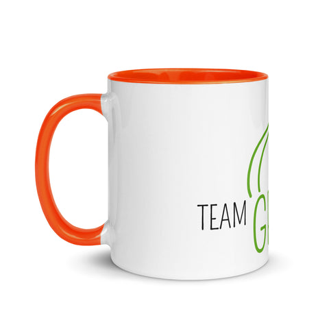 For Gamers - Team-Grass-Tasse mit gefärbter Innenseite