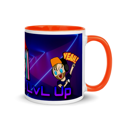 MrAndMrsLVLUp - Weiße Tasse mit gefärbter Innenseite