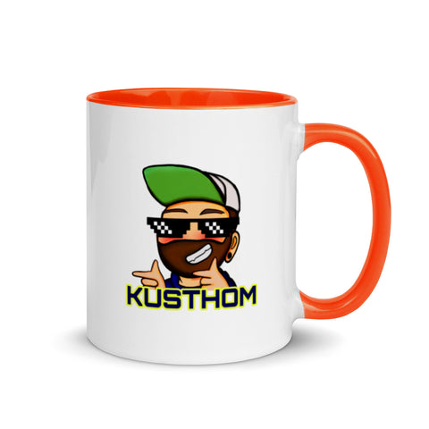 KUSTHOM - Weiße Tasse mit gefärbter Innenseite