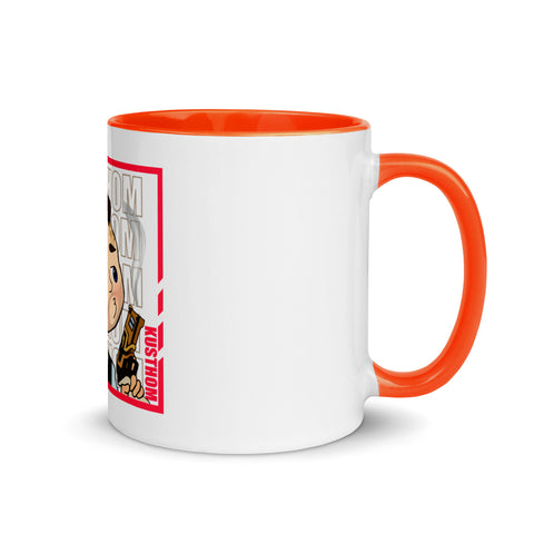 KUSTHOM - Weiße Tasse mit gefärbter Innenseite