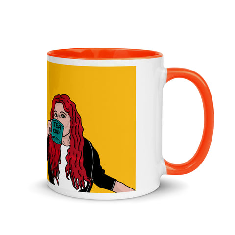 TeaNuviell - Weiße Tasse mit gefärbter Innenseite
