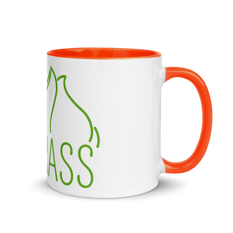 For Gamers - Team-Grass-Tasse mit gefärbter Innenseite