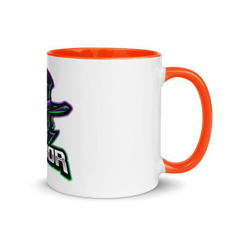 Major_TV_ - Weiße Tasse mit gefärbter Innenseite