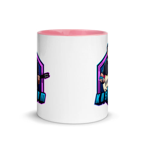 KUSTHOM - Weiße Tasse mit gefärbter Innenseite