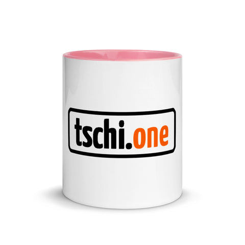 TschiOne - Weiße Tasse mit gefärbter Innenseite